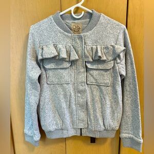 Chaser Ruffle Lined Sweatshirt/Jacket - NWT